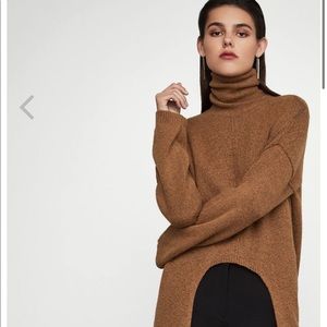 NWOT BCBGMAXAZRIA Turtleneck Cut-Out Sweater